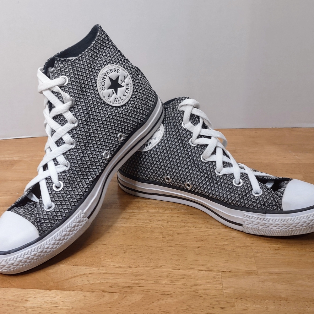 Converse Black and White High-Top Sneakers